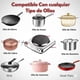 thumbnail image 4 of Cocina Cocinilla Eléctrica 1 Plato Acero Inoxidable Encimera 1000w Plateado, 4 of 10