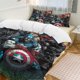 thumbnail image 2 of Captain America Bedding Sets Ultra Soft Skin-Friendly Duvet Cover 3 Piece, Cute Comforter Cover Bed Set for Boys Girls Kids, 2 of 5