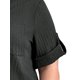 thumbnail image 5 of GRACE & GRANDEUR Camisas de Mujer Tallas Grandes Cuello Mao Escote en V Manga Corta hasta el Codo Blusas con Botones Textuales y Bolsillo 2X Negro, 5 of 6