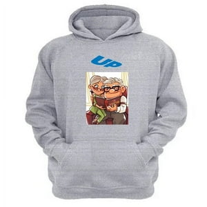 Genérico - Polerón Canguro Película Up Gris Claro Talla S Unisex