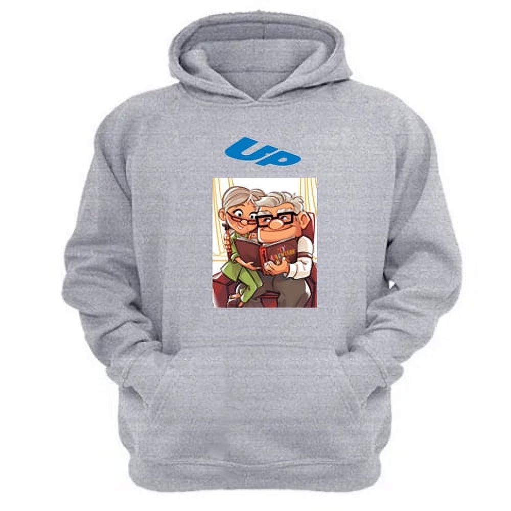 Genérico - Polerón Canguro Película Up Gris Claro Talla L Unisex