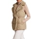 thumbnail image 4 of INSPIRE CHIC Chaleco Acolchado para Mujer con Acolchado de Peluche, Cuello con Solapa, Doble Botonadura, Pequeño Caqui, 4 of 6