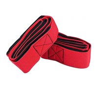 Ioensy - 2 Uds. Juegos De Construcción De Equipos De Banda De Carrera Con Patas Para Entrenar Actividades Al Aire Libre Rojo 4 Patas 1,2 M