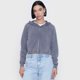 thumbnail image 3 of Polerón Mujer Full Zipper Color Gris Corona, 3 of 5