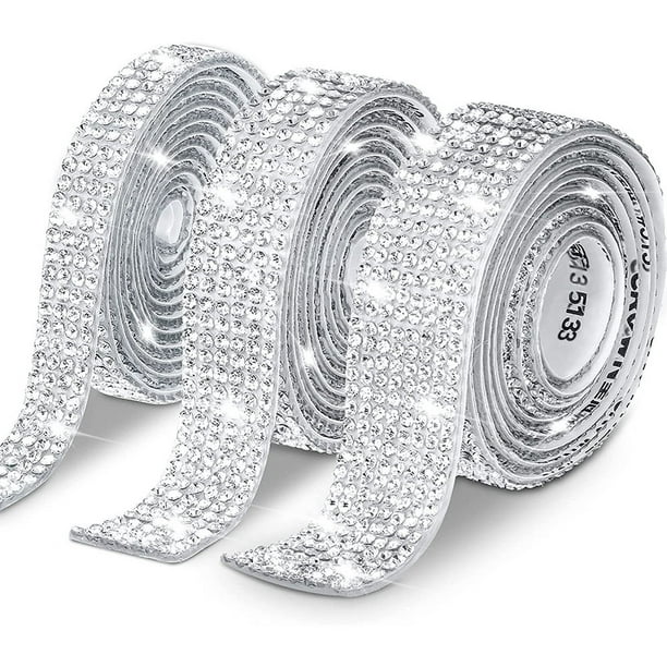 1yard/roll Sparkling Rhinestone Ribbon for DIY Crafts and Phone Decoration - Self-Adhesive and Easy to Apply