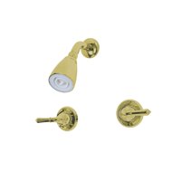 Grifo De Ducha Kingston Brass Magellan De Doble Manija En Latón Pulido