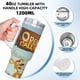 thumbnail image 5 of Open Season: Llamada de la Naturaleza Vaso aislado de acero inoxidable con asa, diseño temático, regalo para familia, amigos y fans; incluye pajita y encaja en el portavasos estándar, 40 oz, 5 of 6