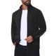 thumbnail image 5 of Sudadera Deportiva de Gimnasio con Cremallera de Manga Larga y Cuello Alto de Color Sólido para Hombre XL Negro, 5 of 6