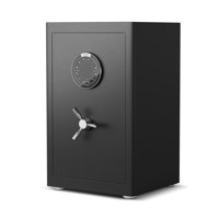 M&Ms - 2.0 Cu Ft Home Safe With Fireproof Document Bag, Heavy-Duty Steel Security Safe, Digital Keypad, 3 Unlocking Methods, Dual Alarm & Silent Mode, 2 Adjustable Shelves For Home Office Hotel