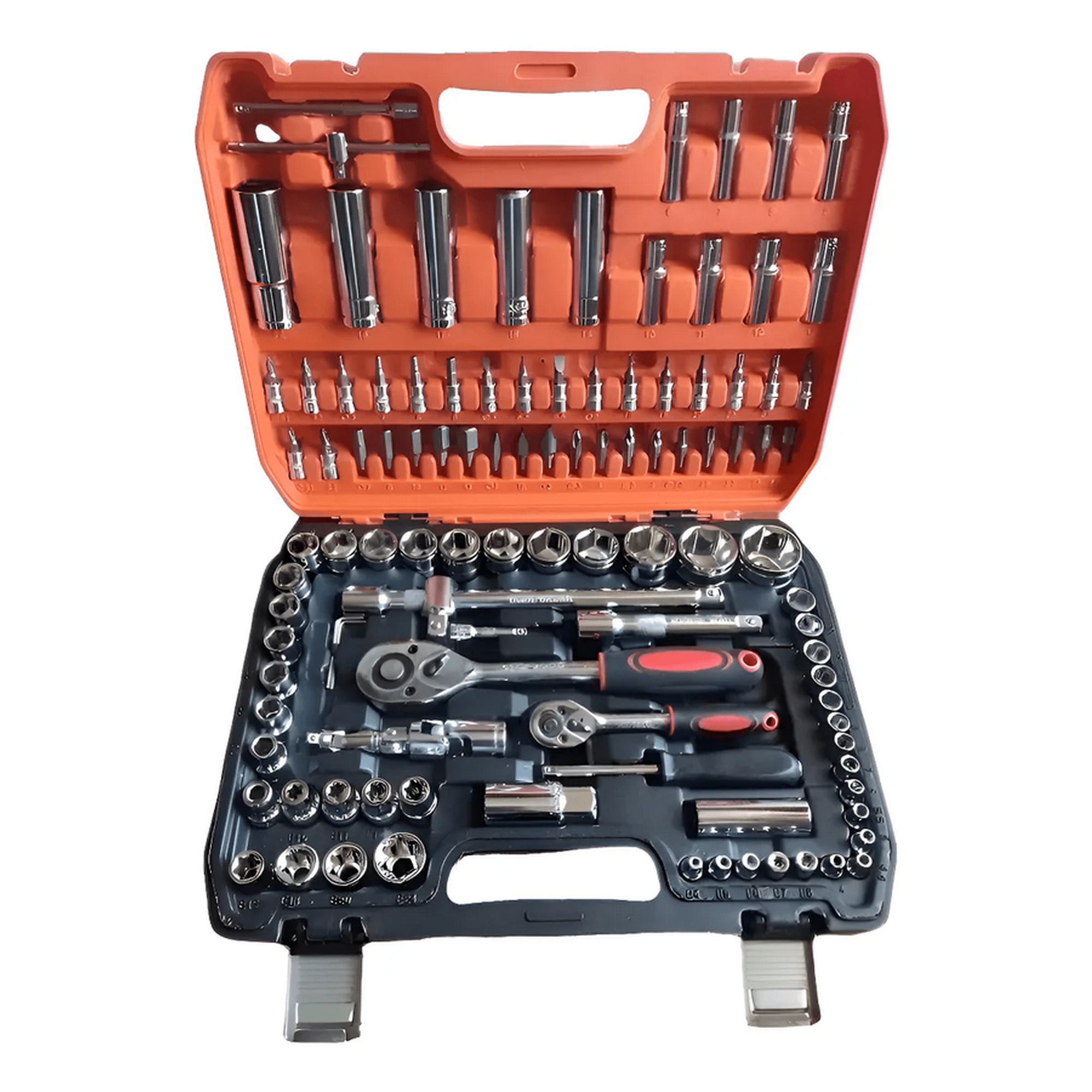 Genérico - Juego De Dados Y Llaves Crique Osmao 108 Piezas Acero Cromado Con Maleta