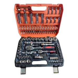 Genérico - Juego De Dados Y Llaves Crique Osmao 108 Piezas Acero Cromado Con Maleta