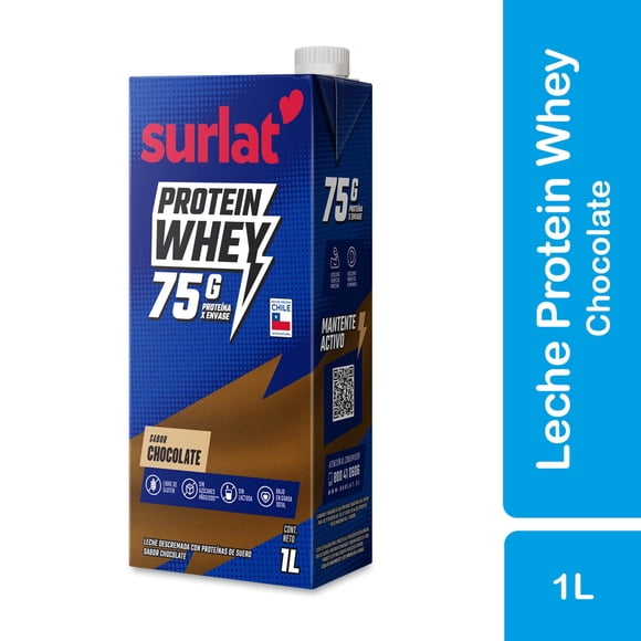 Leche Descremada Whey Proteína Chocolate, 1 L