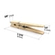 thumbnail image 4 of Pinzas de madera LWR CRAFTS, tamaño grande, 8,4 cm, 30 unidades (naturales), 4 of 9