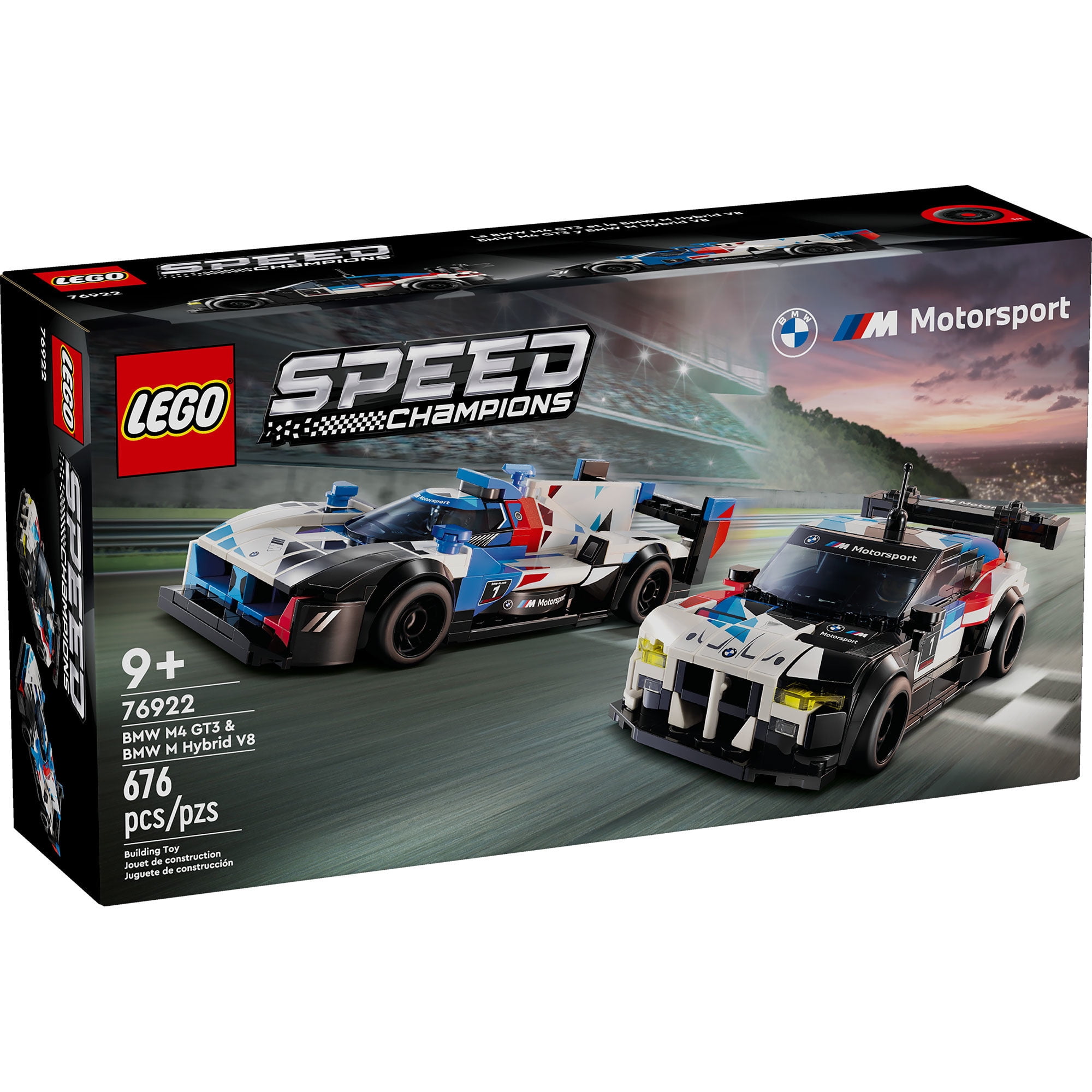 Lego - Bloques De Construcción Coches Bmw M4 Gt3 Y M Hybrid V8