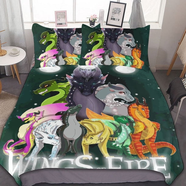 Colorful Wings Of Fire 3 Pieces Bedding Sets Soft Comforter Sets Decor Bedroom Gifts