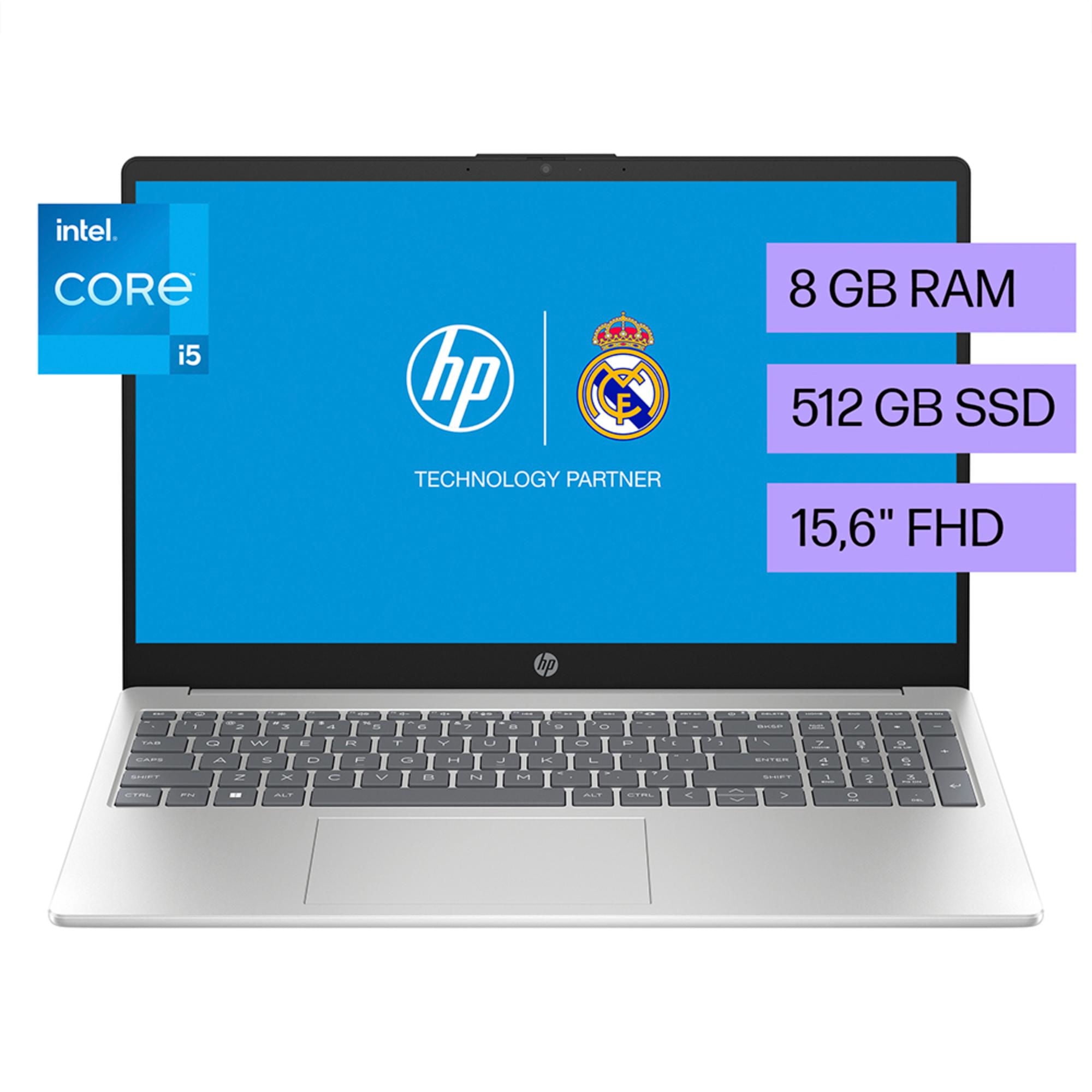 Hp - Notebook 15-Fd0252La 15.6"" Fhd Intel Core I5 8Gb 512Gb Ssd Plateado