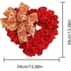 thumbnail image 5 of Corona de San Valentín, corona de corazón, 13 pulgadas/34 cm, corona de San Valentín de arpillera roja para puerta de entrada, decoraciones de corona de San Valentín de arpillera roja con lazos para f, 5 of 7