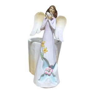Magideal - Maceta Con Estatua De Ángel, Maceta De Ángel Rezando, Adorno Decorativo Para Maceta, Contenedor Decorativo Para Patio, Alféizar De Ventana, Decoración