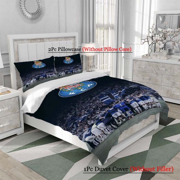 3pcs Porto Team Unity Motivation Ceremony Pattern Set a Soft and Comfortable Bedding Set Suitable for All Seasons. Ideal for Use in Family Bedrooms or Guest Rooms