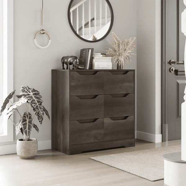 Muebles Santa Ana - Cajonera 6 Cajones Dark Browm