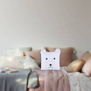 Mallorca - Cojín Decorativo Infantil Osito Blanco