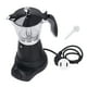 thumbnail image 1 of Cafetera eléctrica italiana portátil de 6 tazas y 300 ml con tapa transparente para el hogar, 1 of 8