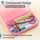thumbnail image 5 of Caja de lápices Mr. Pen de plástico transparente, paquete de 6 unidades, color rosa vibrante, 5 of 8