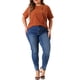 thumbnail image 2 of Agnes Orinda Camiseta de Mujer Talla Grande Manga Corta Cuello Redondo Blusas de Algodón Lino Talla 1X Marrón, 2 of 6