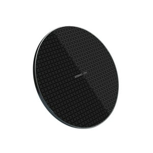 Impormaipu - Cargador De Celular Inalambrico 1A 10W Smartphone Android Para Iphone Pared Casa Redondo (Negro)