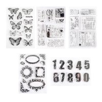 Bothyi - Sello De Goma, Sellos Transparentes De Silicona Mixtos Para Decoración Para Hacer Tarjetas De Scrapbooking