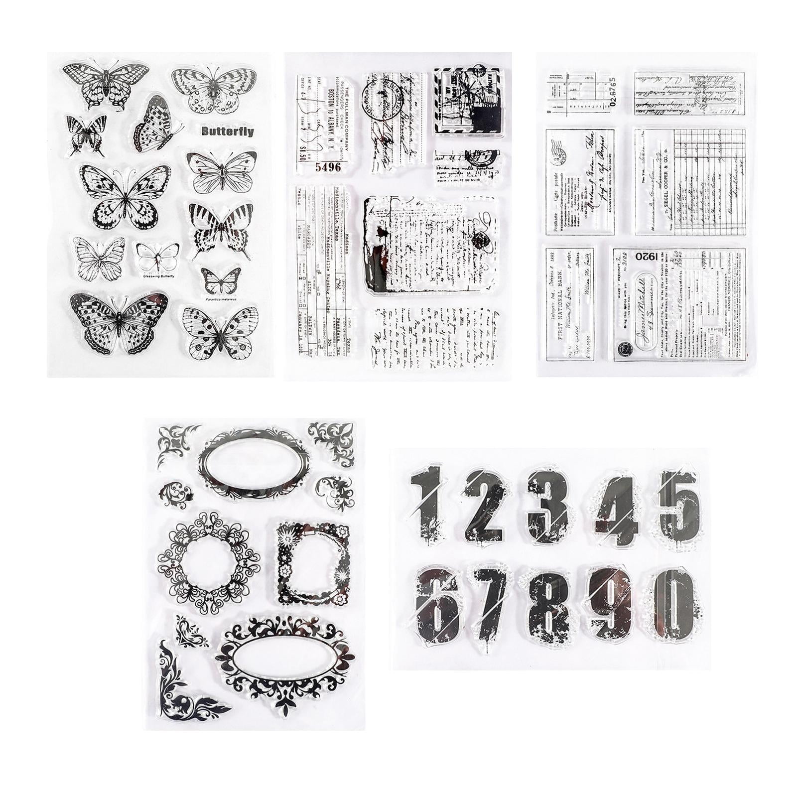 Bothyi - Sello De Goma, Sellos Transparentes De Silicona Mixtos Para Decoración Para Hacer Tarjetas De Scrapbooking