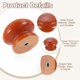 thumbnail image 3 of Uxcell 5 Paquete de Pomos Redondos de Madera para Cajones, 1.3" x 0.98" Pomos Redondos para Armarios Forma de Champiñón Superficie Pintada Pomos de Madera con Tornillos para Muebles, Marrón, 3 of 6