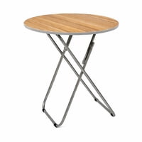 Genérica - Mesa Plegable Redonda Ideal Hogar Y Exterior