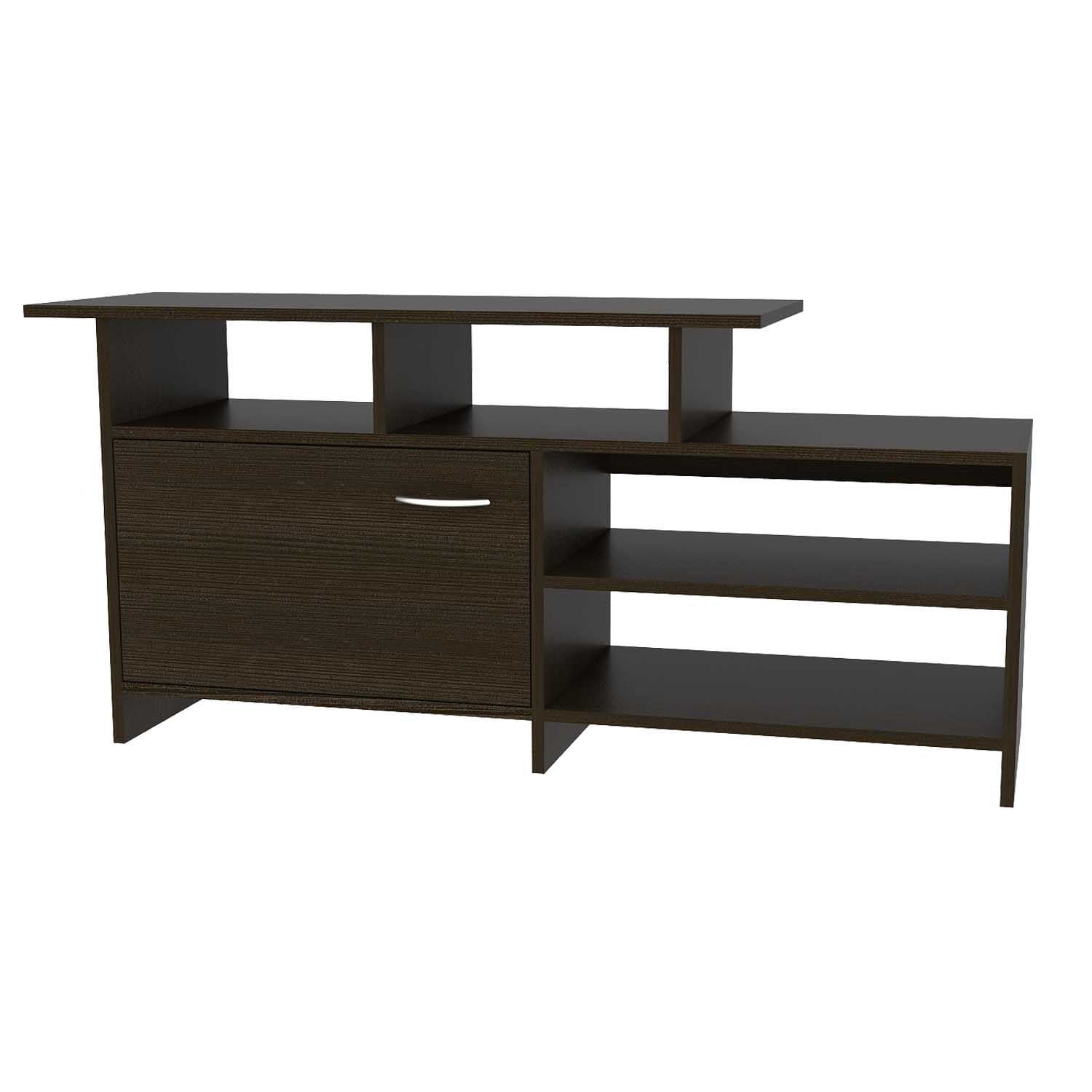 Tuhome - Rack Lima Tv 40 Pulgadas Wengue Negro