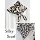 thumbnail image 5 of Bufanda Onllh de Satén 70 cm Leopardo Negro/Blanco, 5 of 6