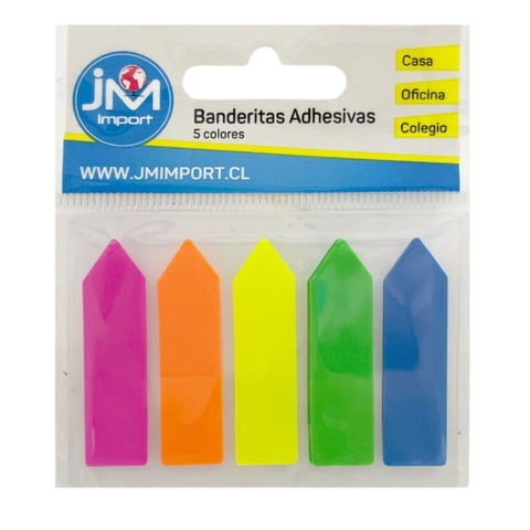 Jm Import - Banderitas Adhesivas 5 Colores