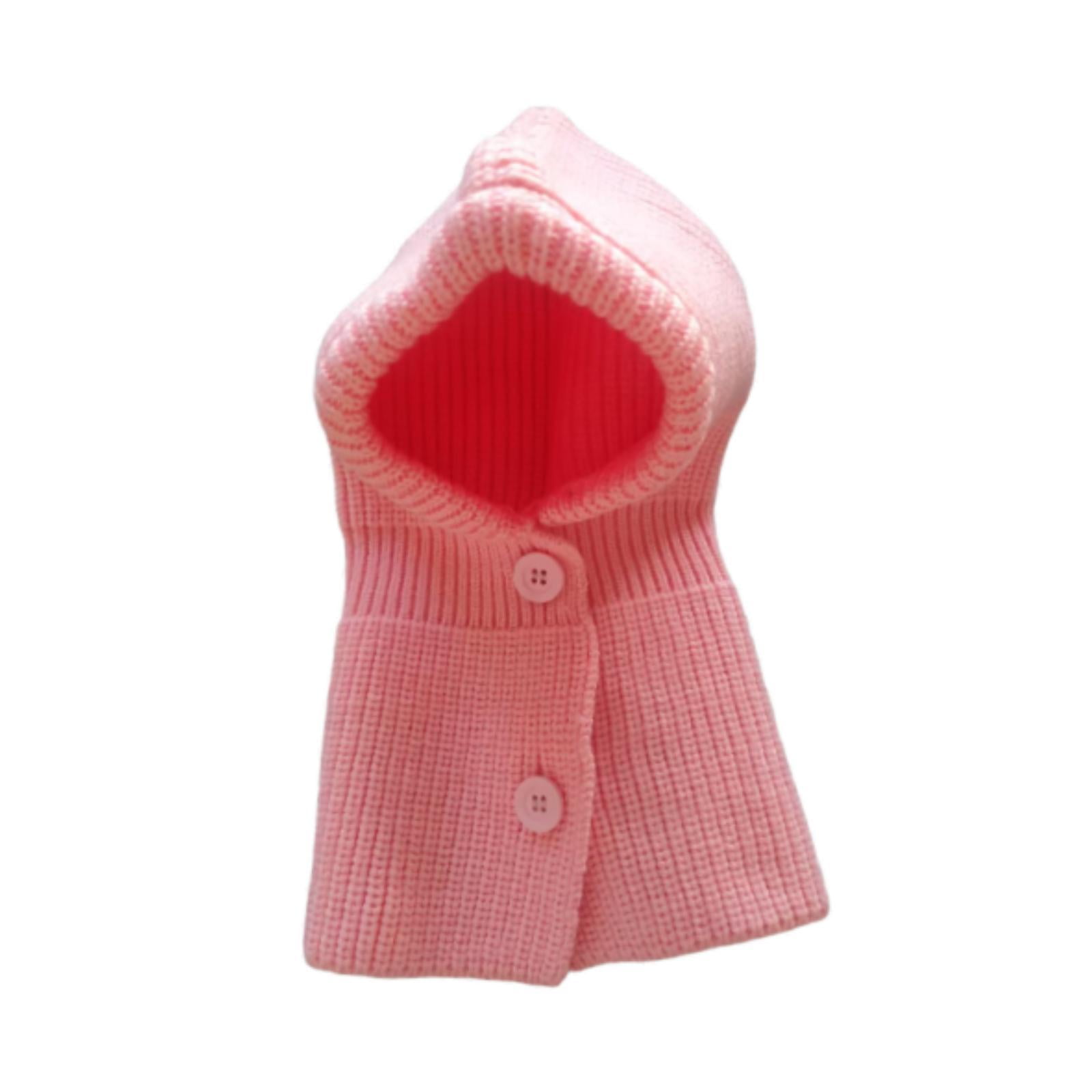 Magideal - Otoño Invierno Sombrero Para Mascotas Moda Fácil De Usar Orejas Sudadera Con Capucha Suave Clima Frío Gorro Cálido Perros Capucha Sombrero Cálido Para Rosa