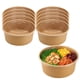 thumbnail image 1 of Set 50 Envase Ensalada 600mL Beige Desechable Comida Kraft, 1 of 3