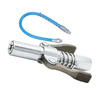 Magideal - Acoplador De Grasa De Servicio Pesado Tipo De Abrazadera De Bloqueo De Liberación Rápida Acero Estable Boquilla De Inyección De Aceite Manual Fácil De Boquilla Y Manguera De 40Cm
