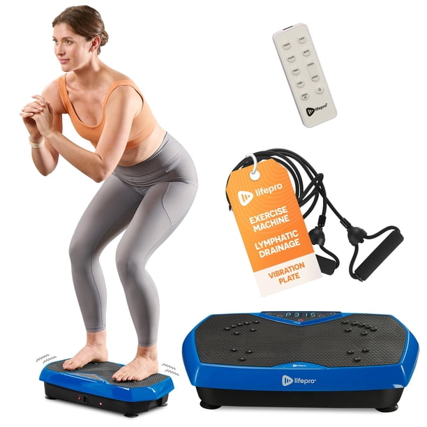 Máquina de ejercicios con placa vibratoria LifePro Lifepro Máquina de ejercicios con placas vibratorias con puntos de acupuntura magnéticos