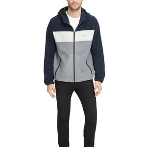 Chaqueta Polar De Alto Rendimiento Con Capucha Tommy Hilfiger Para Hombre, Azul Marino, Xxl