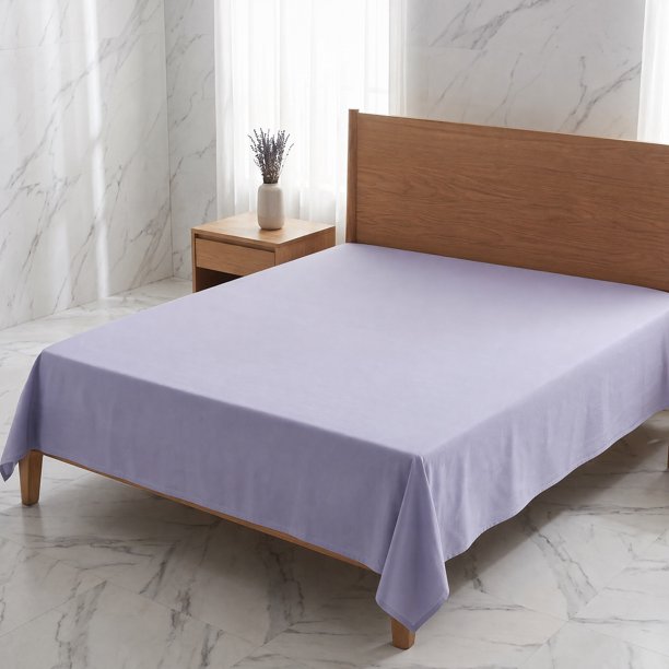 REGALWOVEN Sábana de Gasa de Poliéster, Sábana Transpirable, Ropa de Cama para Dormitorio Blanco 1