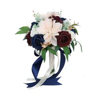 Bothyi - Ramo De Novia Artificial Flor De Seda Rústica Para Ceremonia Fiesta De Celebraciones