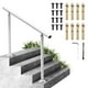 thumbnail image 1 of Barandilla VEVOR para escaleras exteriores de 3 a 4 peldaños de aluminio blanco, 1 of 3