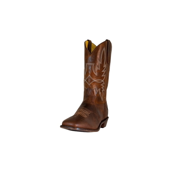 Botas TuffRider Old Faithful de cuero bordado para hombre, color marrón