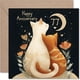 thumbnail image 1 of Tarjeta de felicitación Stuff4 para el 77 aniversario de Cats in Love, 14,5 cm, 1 of 7