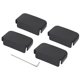 thumbnail image 4 of Tapones De Goma Blanda Para Asiento Trasero De 4 Piezas Para Tesla Modelo 3/Y Para Evitar Cortes, 4 of 5
