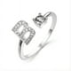 thumbnail image 4 of Stylish Silver A-Z Initial Rings for Weddings, Bridesmaids, and Couples - Perfect Gifts for Love and Fashion, 4 of 5