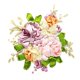 thumbnail image 5 of Kits de bordado de cinta DIY Kit de pintura de la flor Estampado punto de cruz 05, 5 of 5