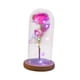 thumbnail image 1 of Flores Eternas Decoración De Flores Hogar De Mesa En Cúpula Redonda Con Luces De Hadas Rosa, 1 of 3